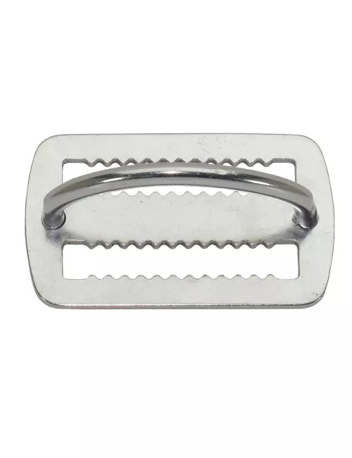 TDS Edelstahl-Gurtstopper (gezahnt) mit 90° D-Ring