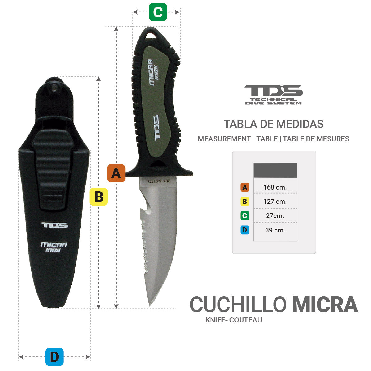 TDS Messer Micra Edelstahl