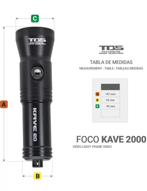 TDS Lampe Kave 1800 LM