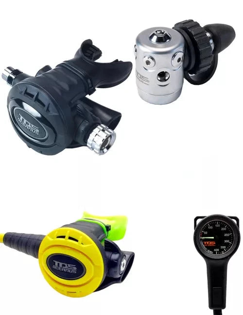 TDS Set - Atemregler Oceanus Pro + Finimeter + Oktopus